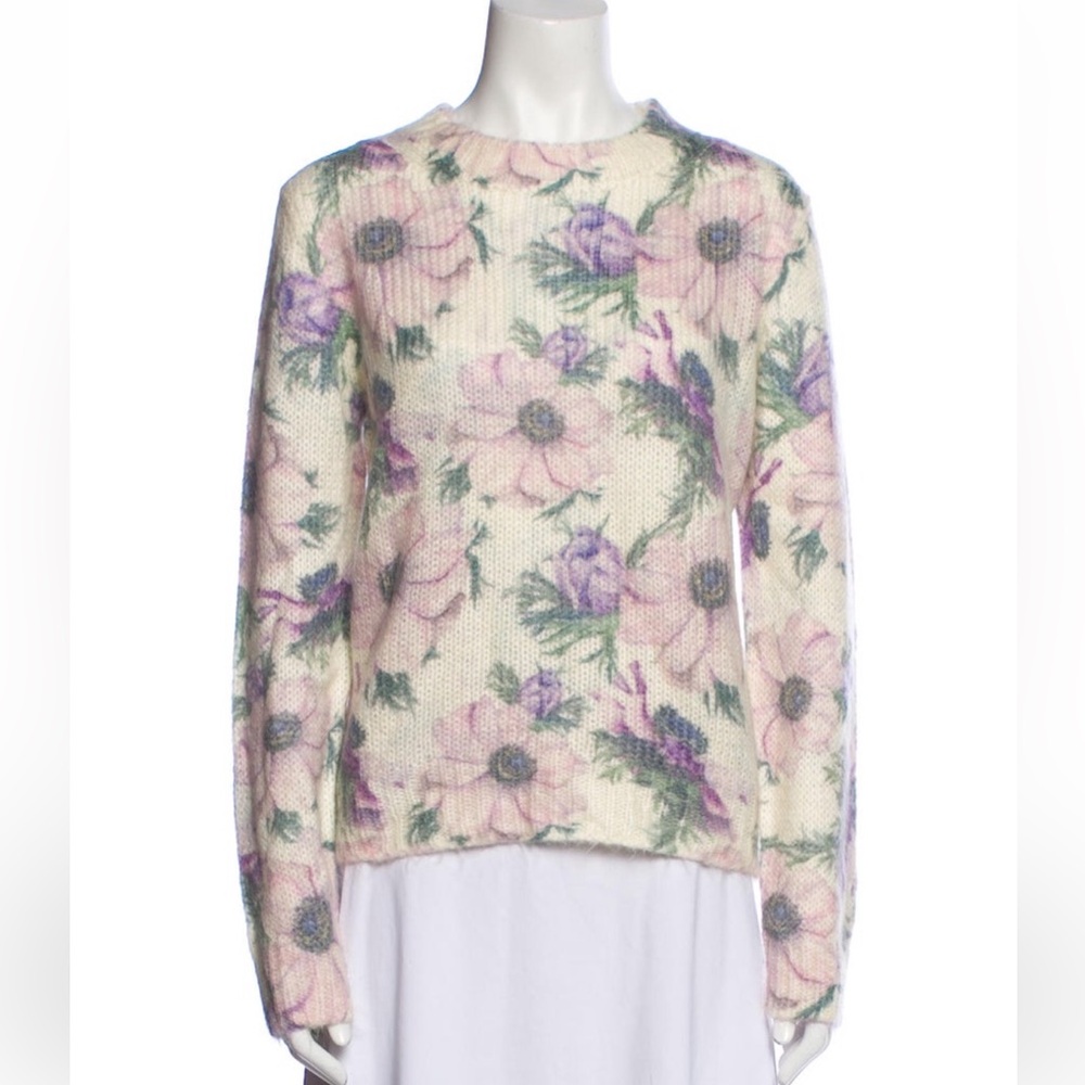 NWOT Maje Floral Knit Sweater size large